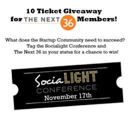 Socialight + Next 36 giveaway 2